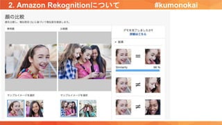 2. Amazon Rekognitionについて #kumonokai
 