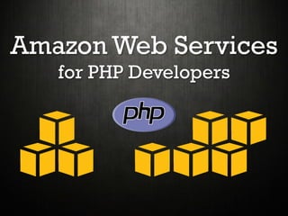 Amazon Web Services
for PHP Developers
 