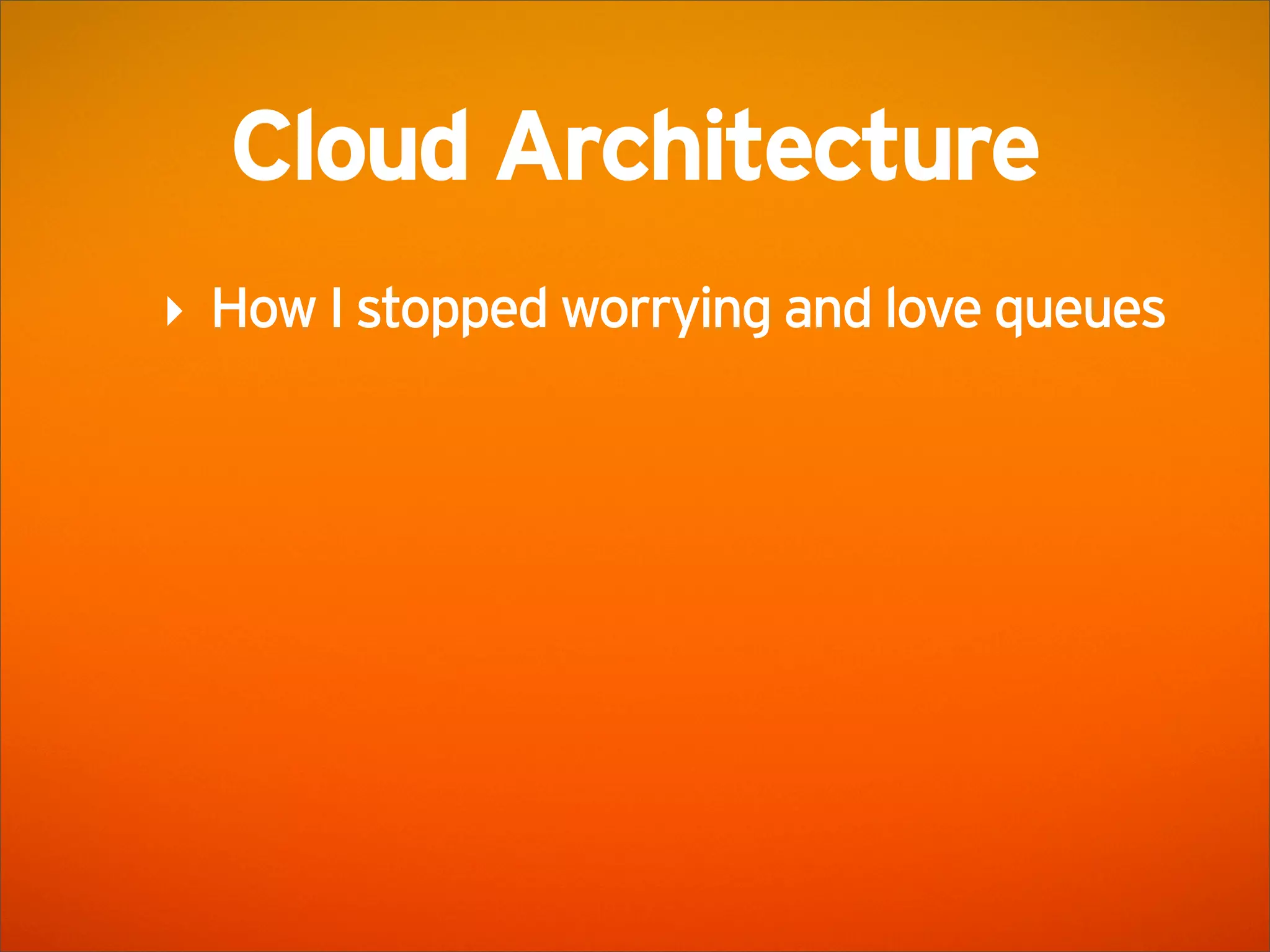 SoundCloud Presentation @ AWS Startup Event London