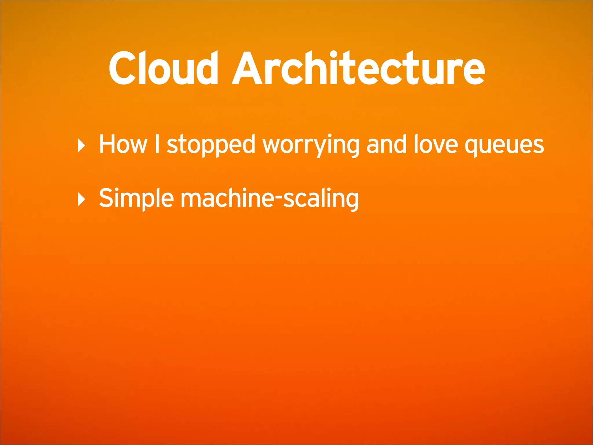 SoundCloud Presentation @ AWS Startup Event London