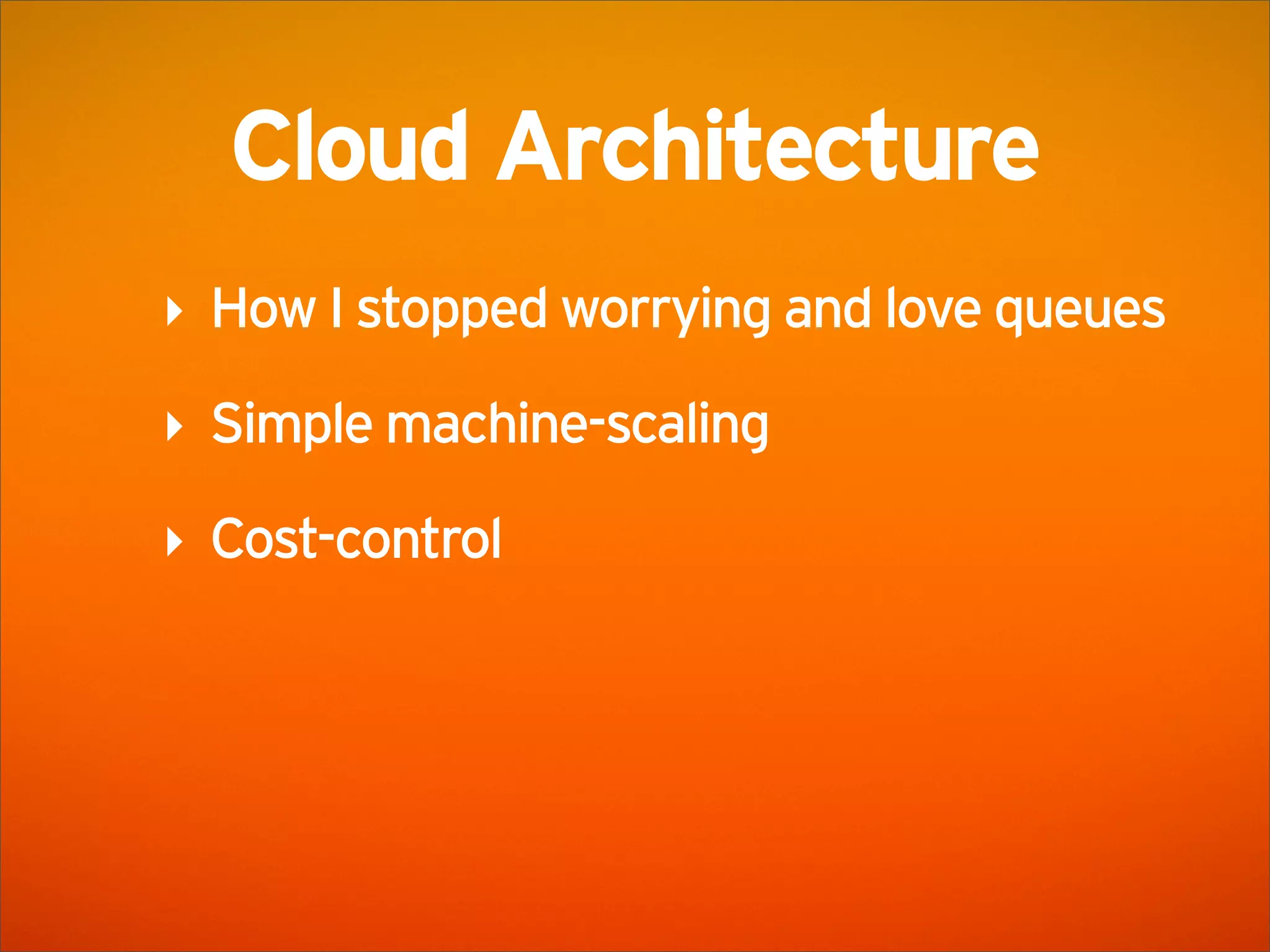 SoundCloud Presentation @ AWS Startup Event London
