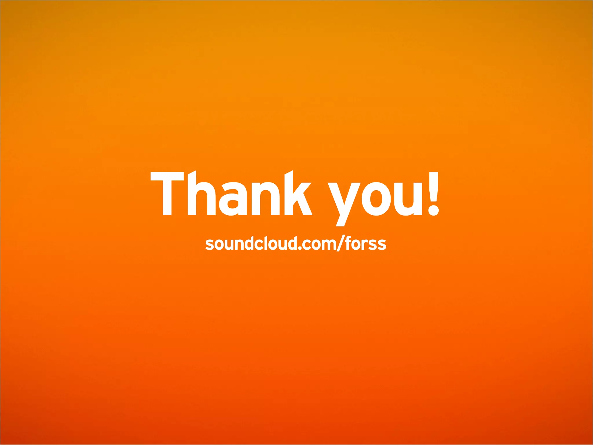 SoundCloud Presentation @ AWS Startup Event London