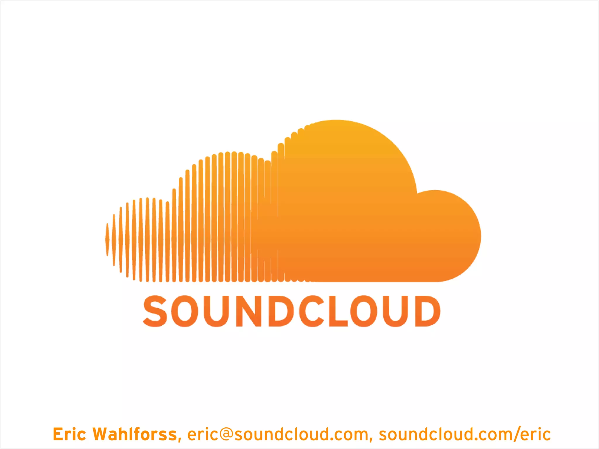 SoundCloud Presentation @ AWS Startup Event London