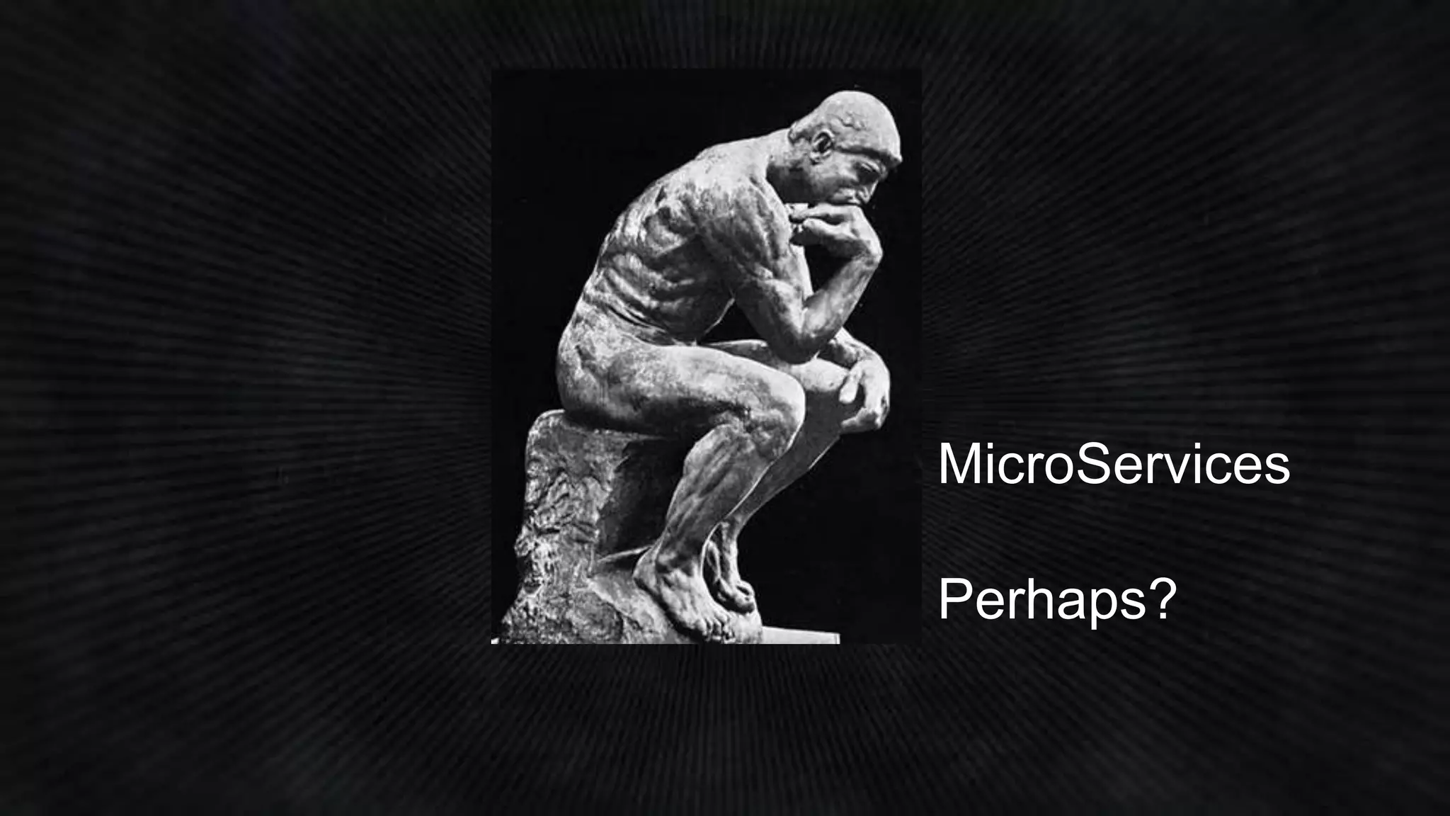 MicroServices 
Perhaps? 
 