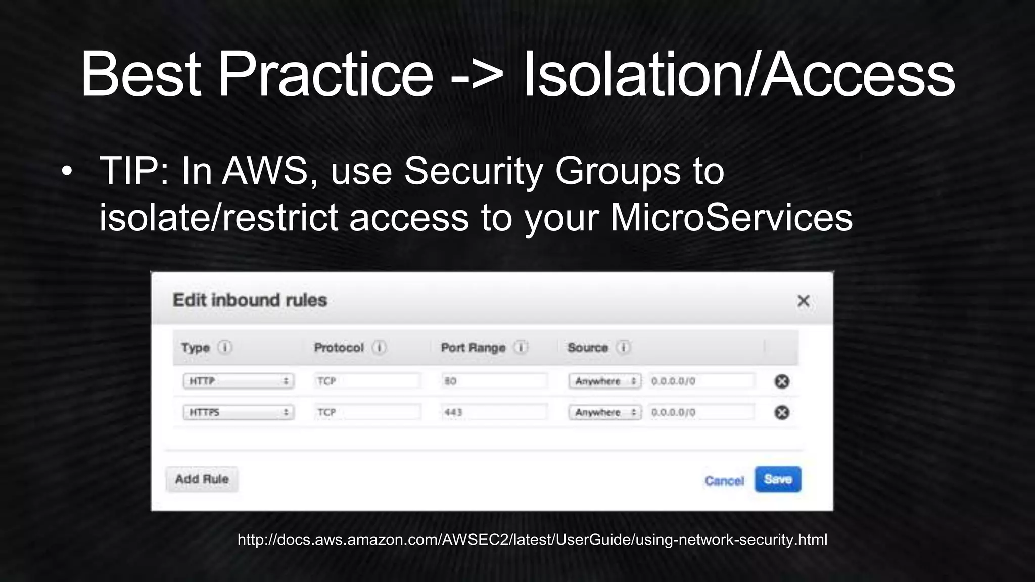 http://docs.aws.amazon.com/AWSEC2/latest/UserGuide/using-network-security.html 
 