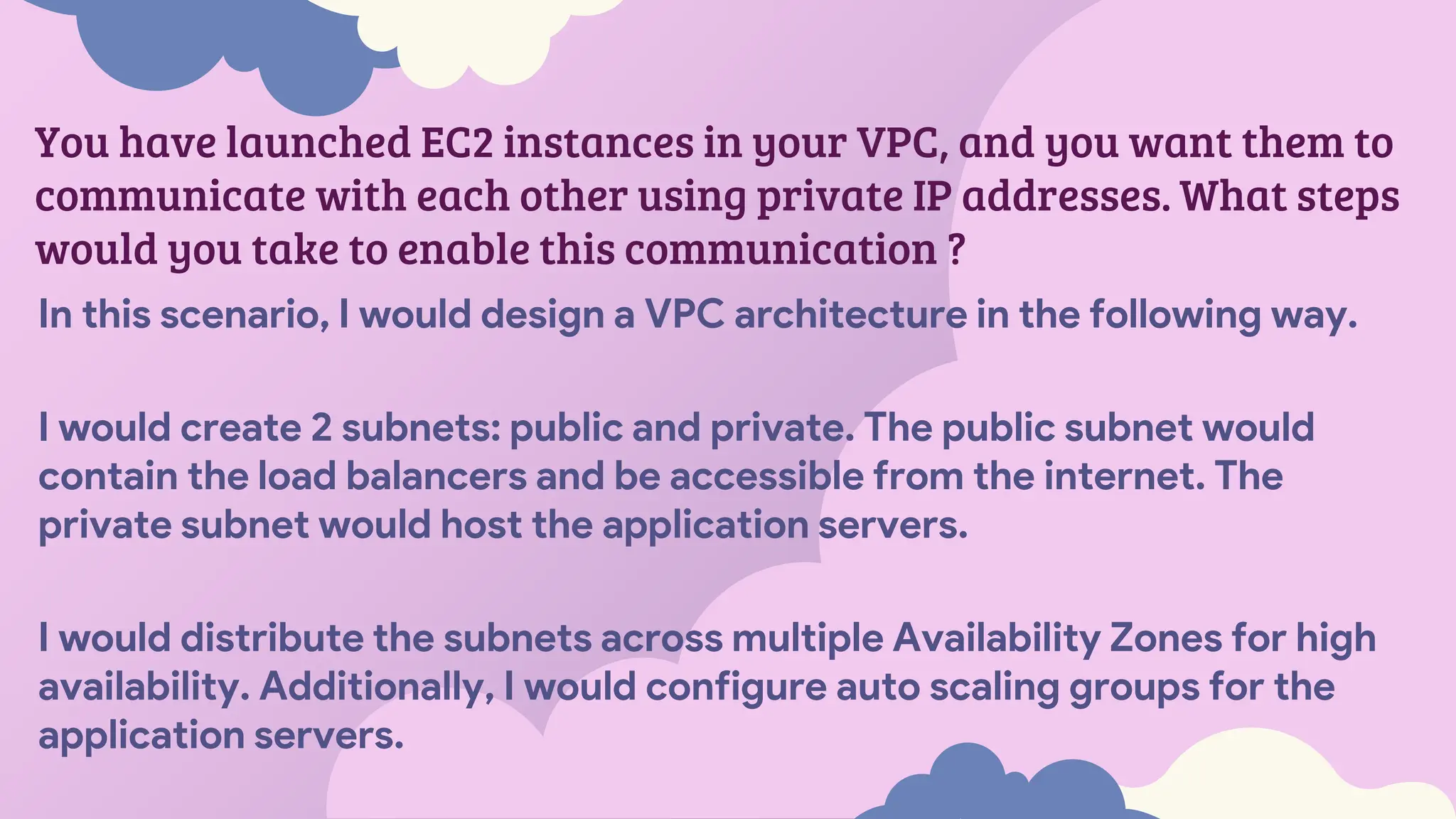 Aws scenario based questions answers pdf