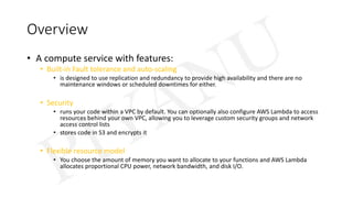 AWS - Lambda Fundamentals | PPT