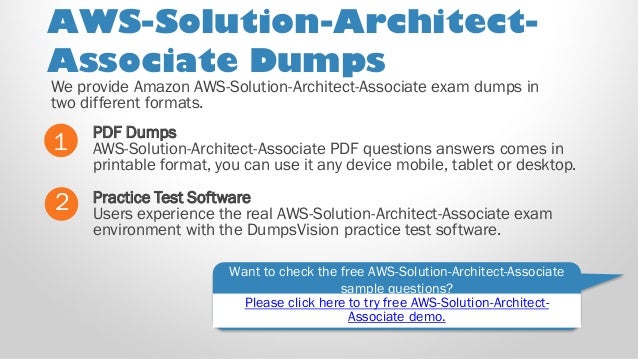 AWS Solution Architect Associate Test prep with authentic ...