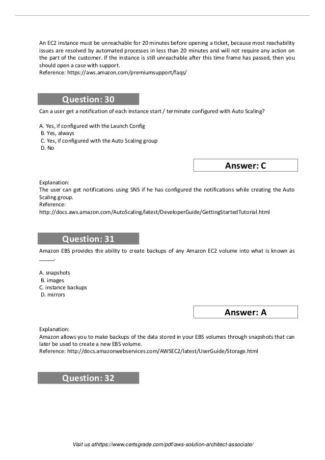 AWS-Solutions-Associate Exam
