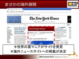 まさかの海外展開




  世界の雲マニアがサイトを発見
 海外ニュースサイトへの掲載が決定
 