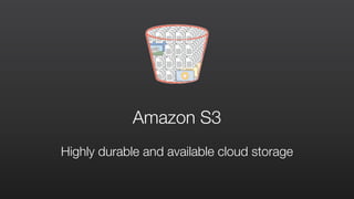 Amazon Aurora
Commercial-grade Database Engine at Open-source Cost
 