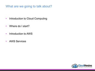 AWS 101 - An Introduction to the Amazon Cloud | PPTX