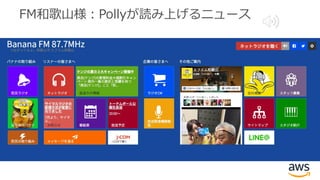 FM和歌山様：Pollyが読み上げるニュース
 