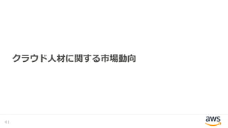 クラウド人材に関する市場動向
41
 