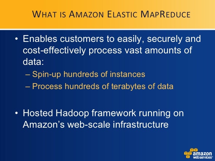 Amazon Elastic MapReduceの紹介(英語)
