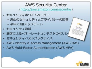 アジェンダ
• イントロダクション
• AWSのセキュリティと責任共有モデル
• Security OF the Cloud
• Security IN the Cloud
• AWSセキュリティとAPN
• 最新のトレンド・まとめ
 