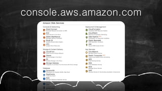 console.aws.amazon.com
 