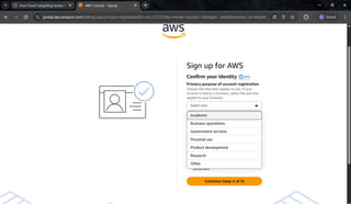 Amazon Web Services Account Creation Steps | PDF