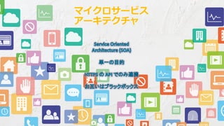 マイクロサービス
アーキテクチャ
 