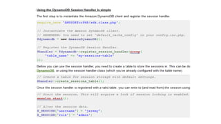 Manter o estado no
Banco de Dados
NoSQL
Gerencie sessões com o DynamoDB
 