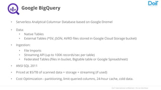 AWS Athena vs. Google BigQuery for interactive SQL Queries | PPT
