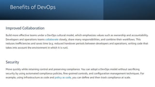 Benefits of DevOps
 