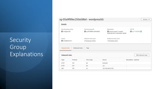 Security
Group
Explanations
 