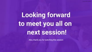 Looking forward
to meet you all on
next session!
Also, thank you for watching this session
Learn With Sandip
 