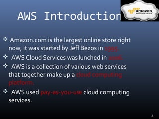 Amazon Web Services (AWS) Case study | PPT