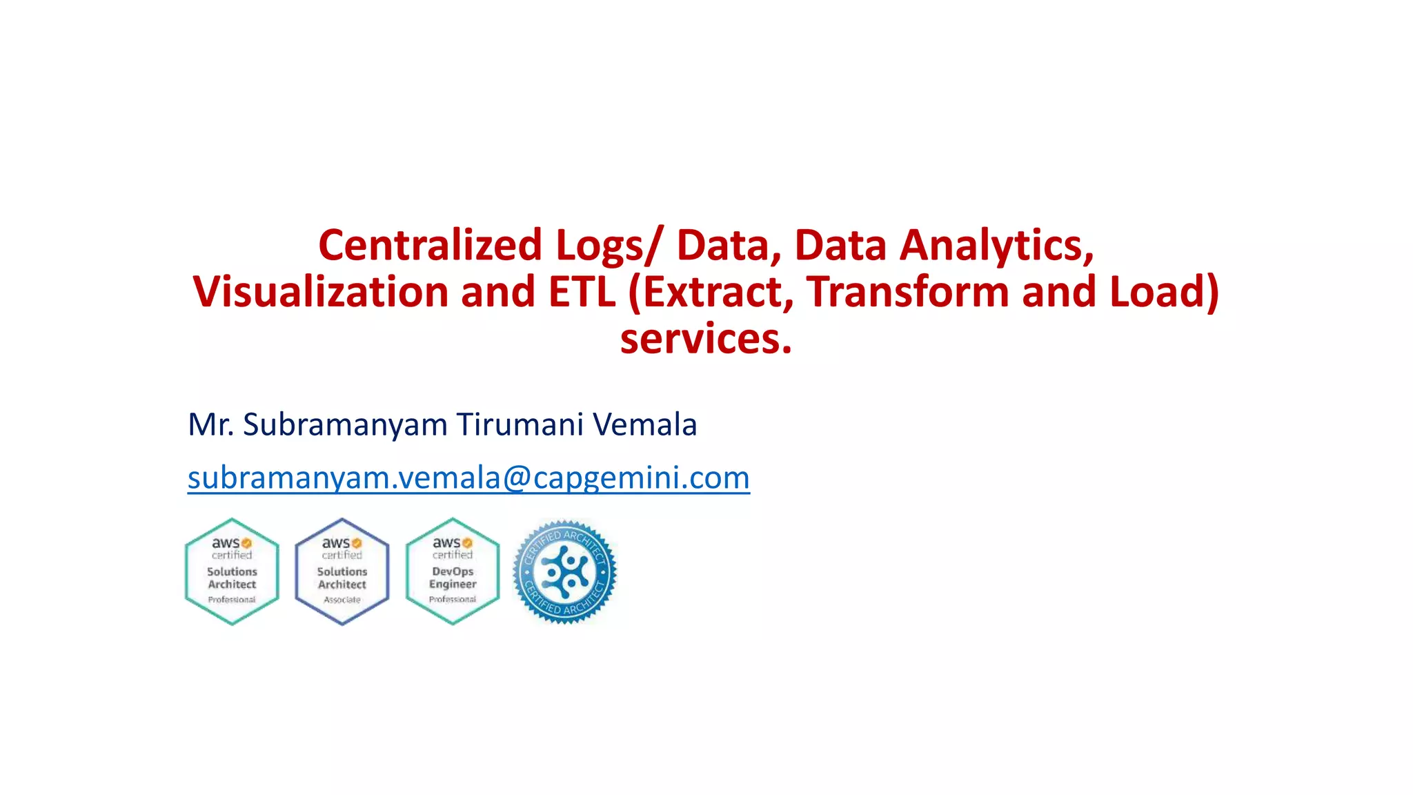 Aws centralized logs | PPTX