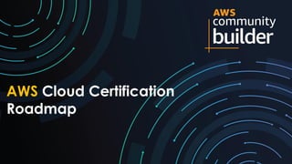 AWS Cloud Certification
Roadmap
 