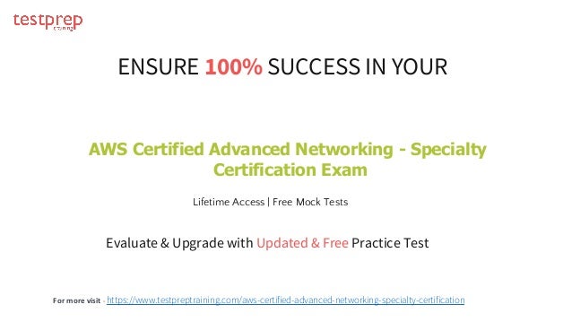 AWS-Advanced-Networking-Specialty Related Certifications