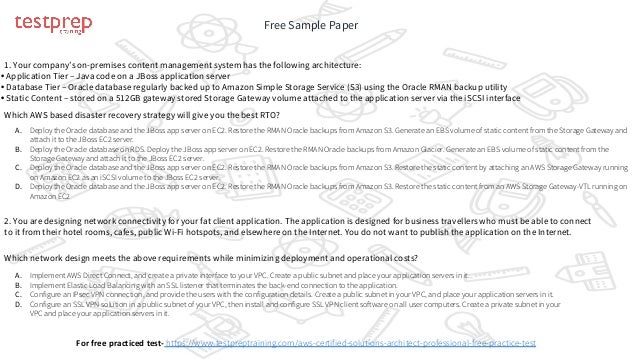 AWS Certified Solutions Architect - Professional Brochure ...