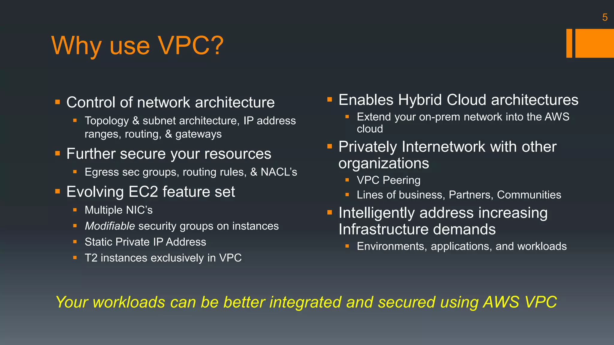 Introduction to AWS VPC, Guidelines, and Best Practices | PPTX | Cloud ...