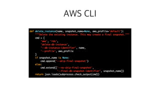 AWS CLI
 