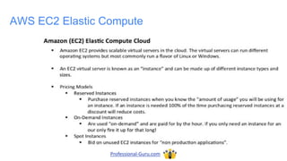 AWS EC2 Elastic Compute
Professional-Guru.com
 
