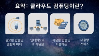 IT
요약: 클라우드 컴퓨팅이란?
 