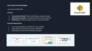 Example Ses Application AWS Application Services Lambda, SES, SNS, SQS, SWF | PDF