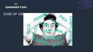 © 2018, Amazon Web Services, Inc. or its Affiliates. All rights reserved.
EASE OF USE
 