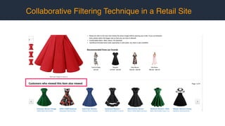 Collaborative Filtering Technique in a Retail Site
 