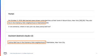 © 2024, Amazon Web Services, Inc. or its affiliates. All rights reserved. 11
 