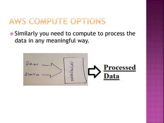  Similarly you need to compute to process the
data in any meaningful way.
 