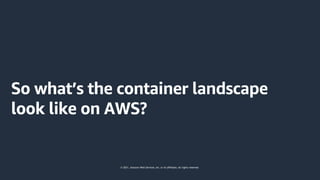 © 2021, Amazon Web Services, Inc. or its affiliates. All rights reserved.
 