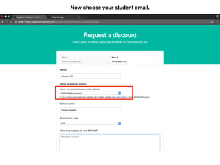 Now choose your student email.
 