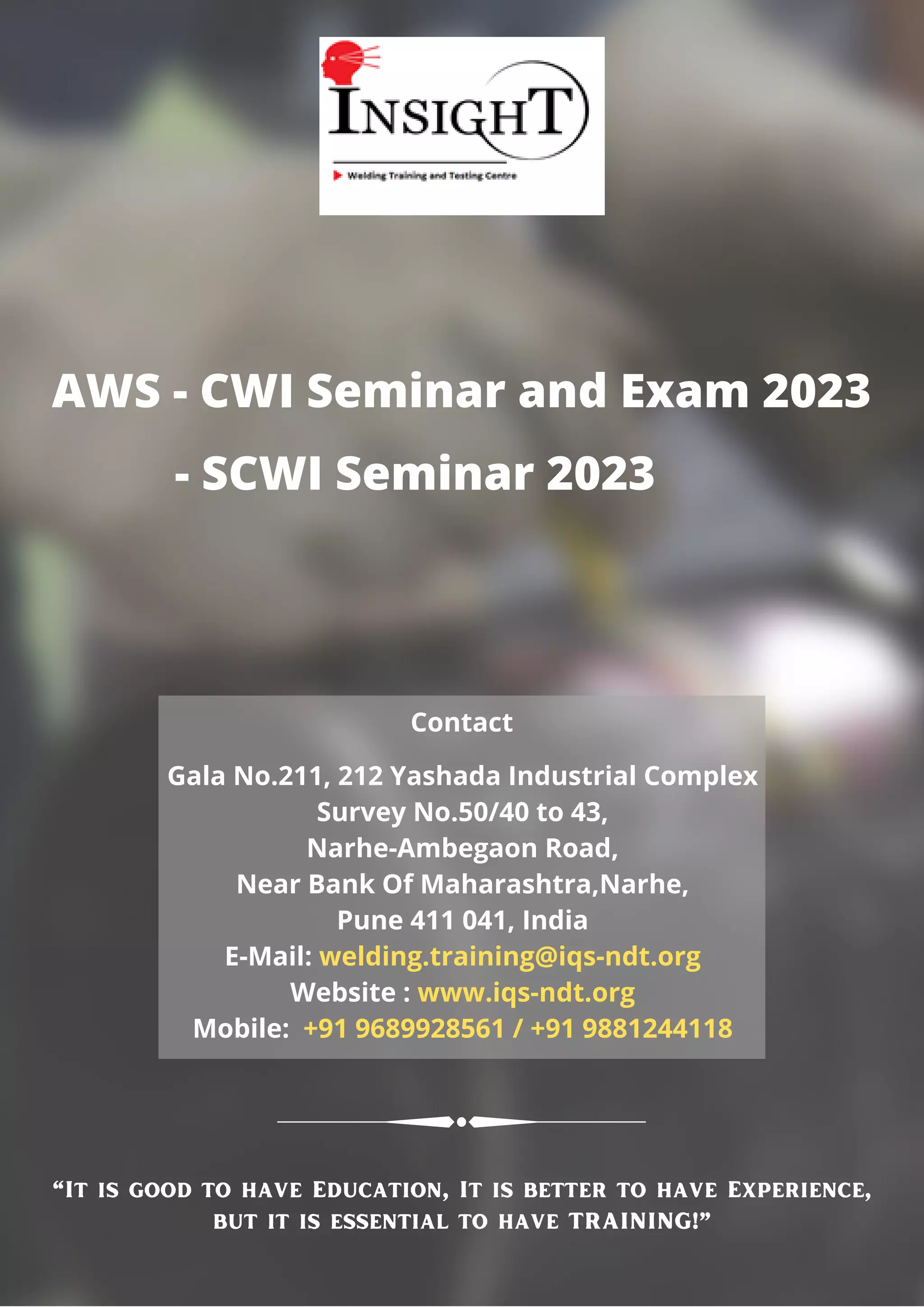 Aws cwi seminar schedule 2023 in india pdf