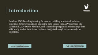 AWS Data Engineering Online Course in India | Visualpath | PPTX