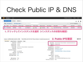 Check Public IP & DNS

 