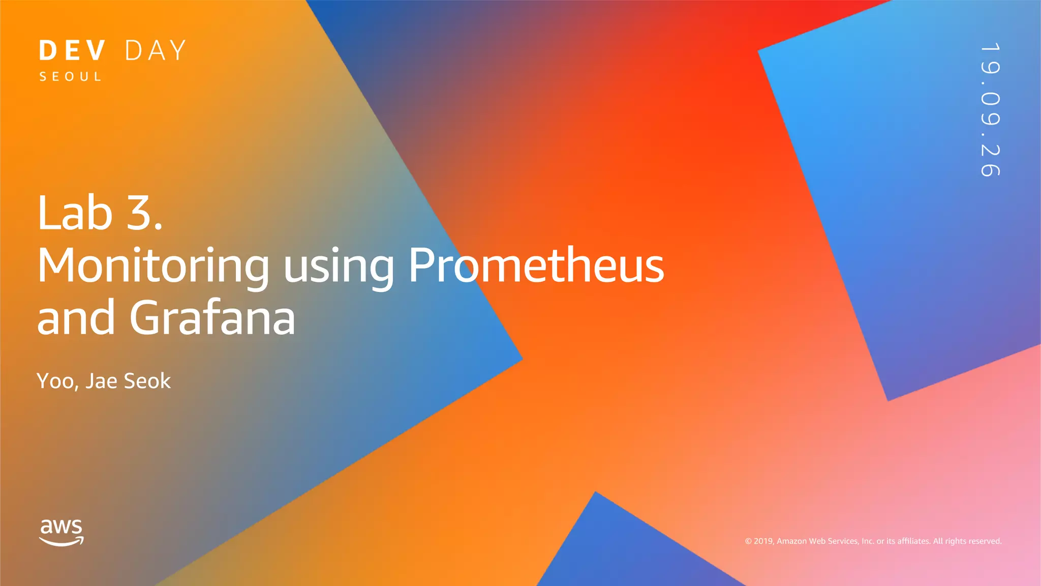 Lab 3.
Monitoring using Prometheus
and Grafana
Yoo, Jae Seok
 