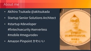 © 2018, Amazon Web Services, Inc. or its Affiliates. All rights reserved.
About me
•
•
•
•
 