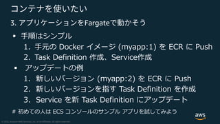 3. Fargate
§ h
# ( R . # ) :2
.: ( 13 3 3 ea 3 ea
§ T
# C R . ) :2
C R cD .: ( 13 3 3 ea
3 .: ( 13 3 3 T
E ) S P fCE
 